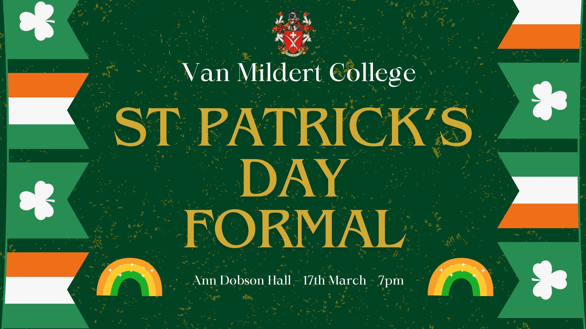Van Mildert St Patrick's Day Formal (high table booking only) 17.03.2025
