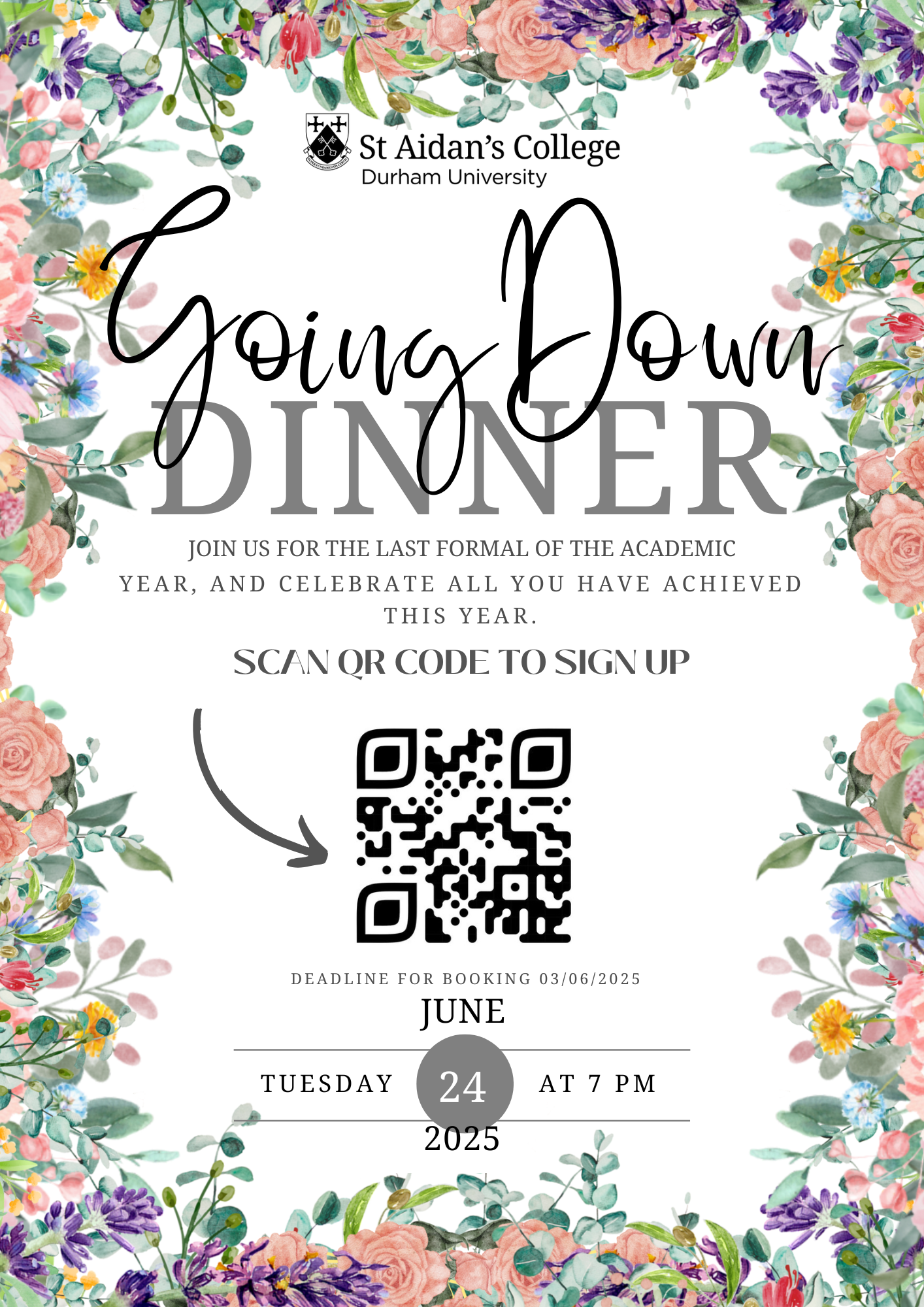 St Aidan's - Going Down Dinner - 24-25