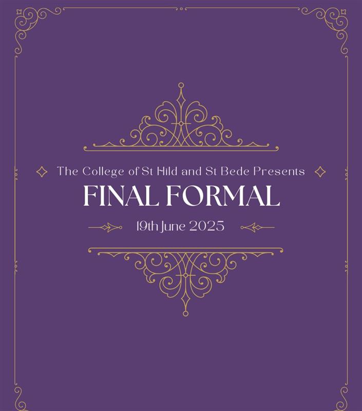Hild Bede Final Formal 19 June- HIGH TABLE
