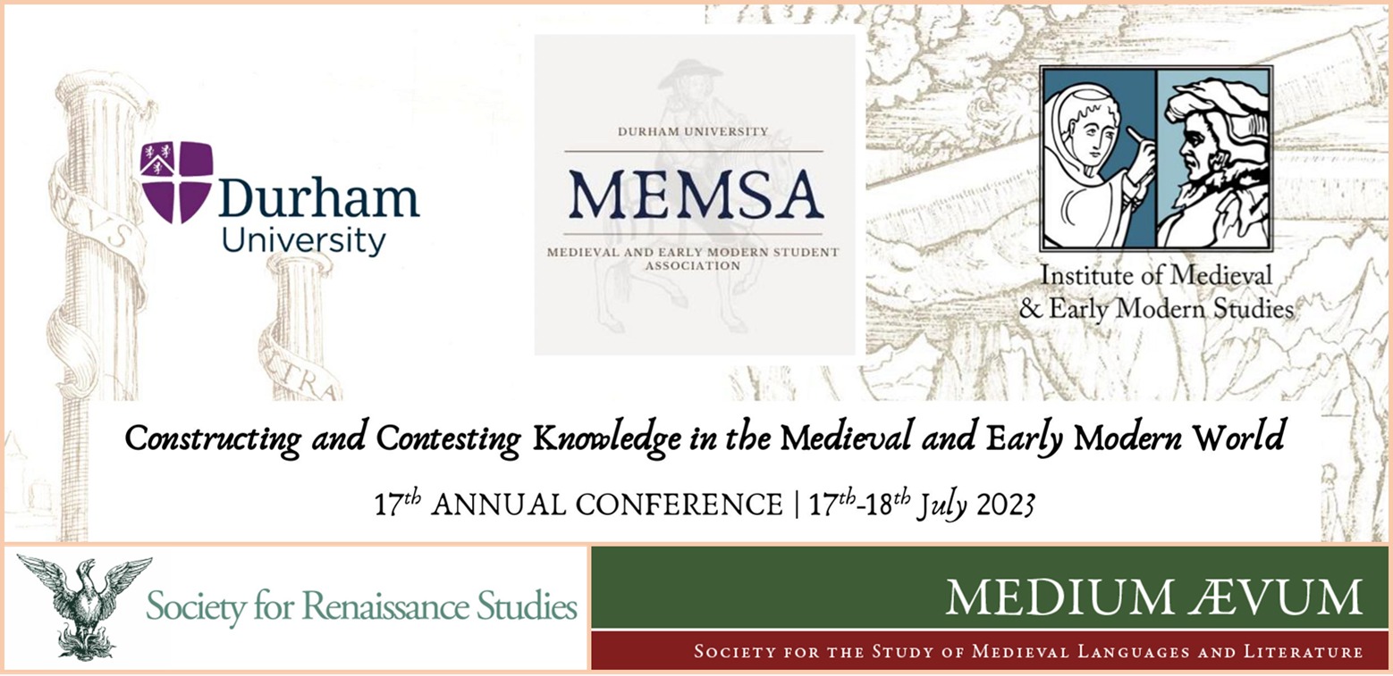MEMSA 2023 Conference: Constructing and Contesting Knowledge in the Medieval and Early Modern World