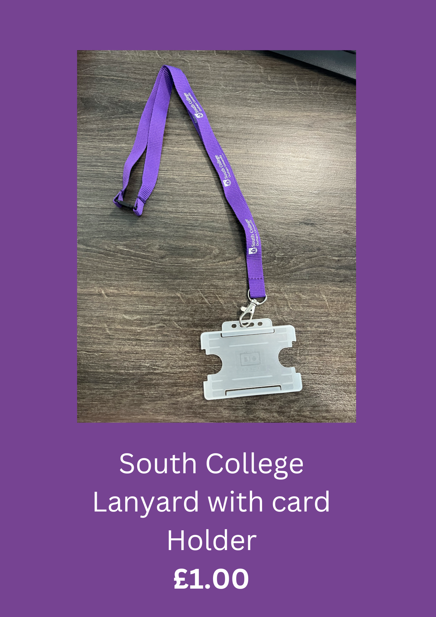 South College Lanyard with Card Holder